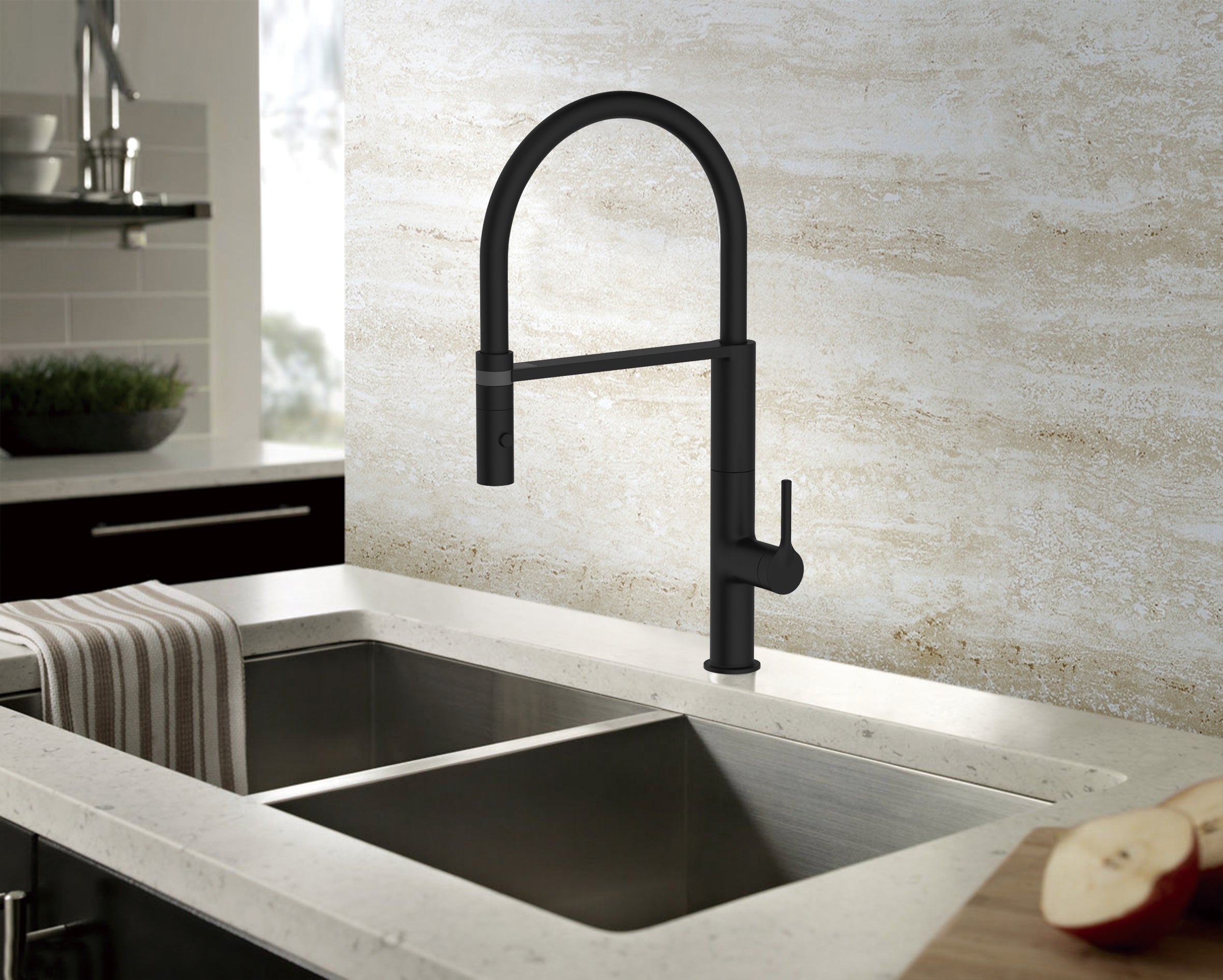Flexible Pull-Down Kitchen Faucet 18".