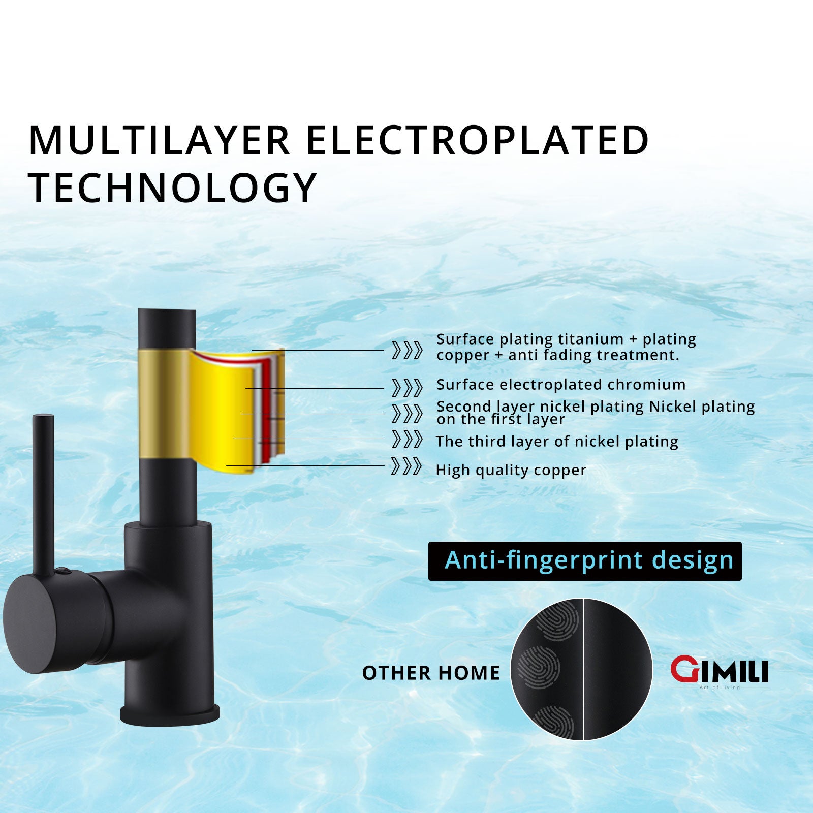 MAX Faucets | Pull-Down Spiral Flexible Kitchen Faucet – 16.5" Matte Black Finish with LED Light