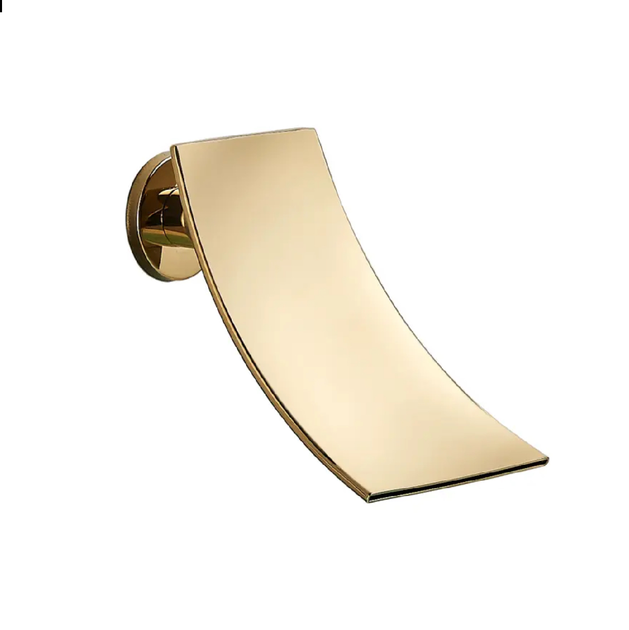 Waterfall Spout Shower System Set – Three Functions with Pressure Balance Valve | Brushed Gold Finish