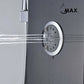 Rainfall Shower Panel System Five Functions with 3 Massage Jets and Handheld Black Finish