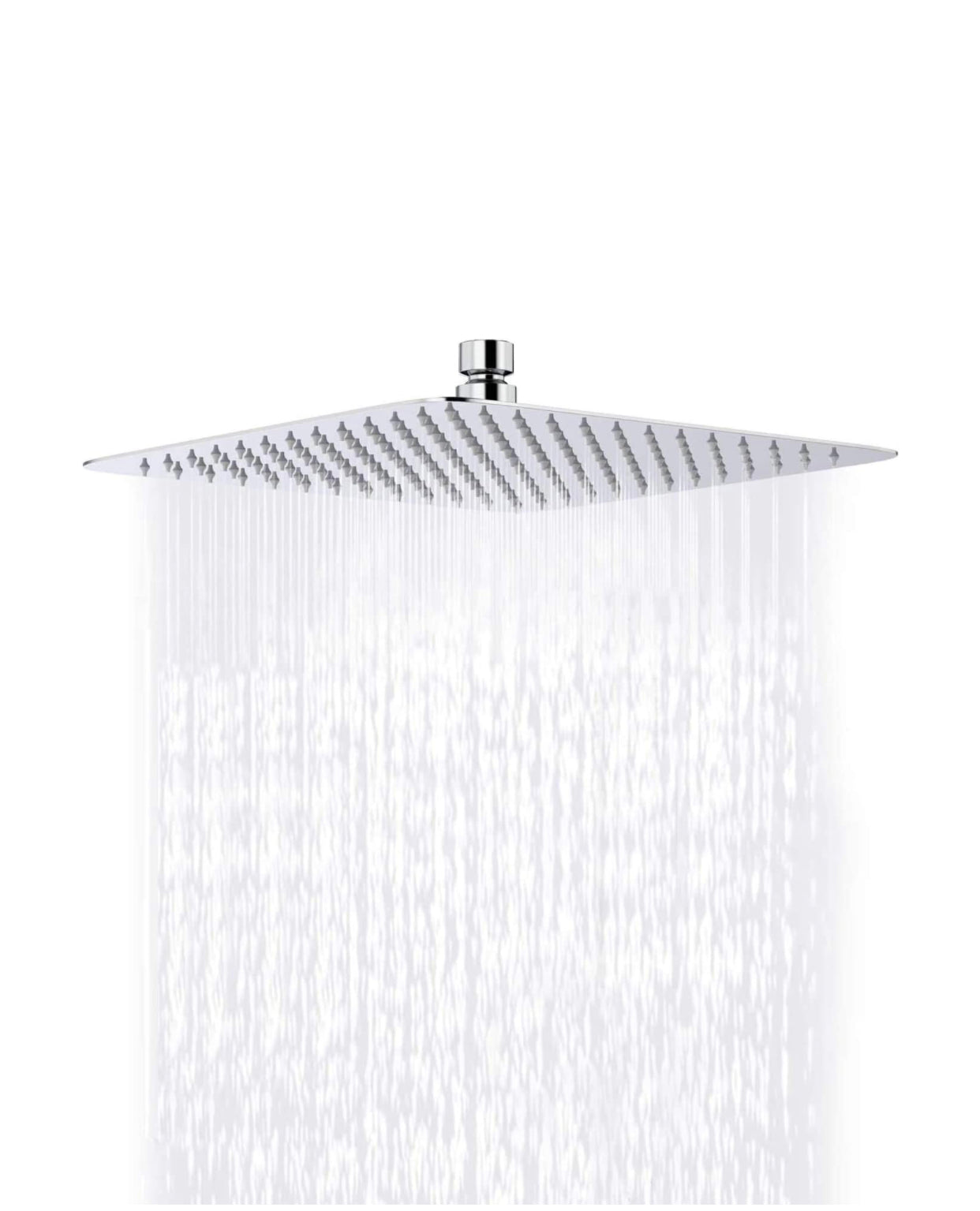 Square Shower Head High Pressure Ultra-Thin 10" In Chrome Finish