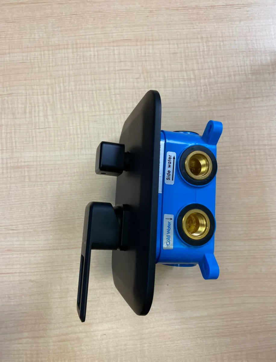 Shower Valve Three Functions Matte Black
