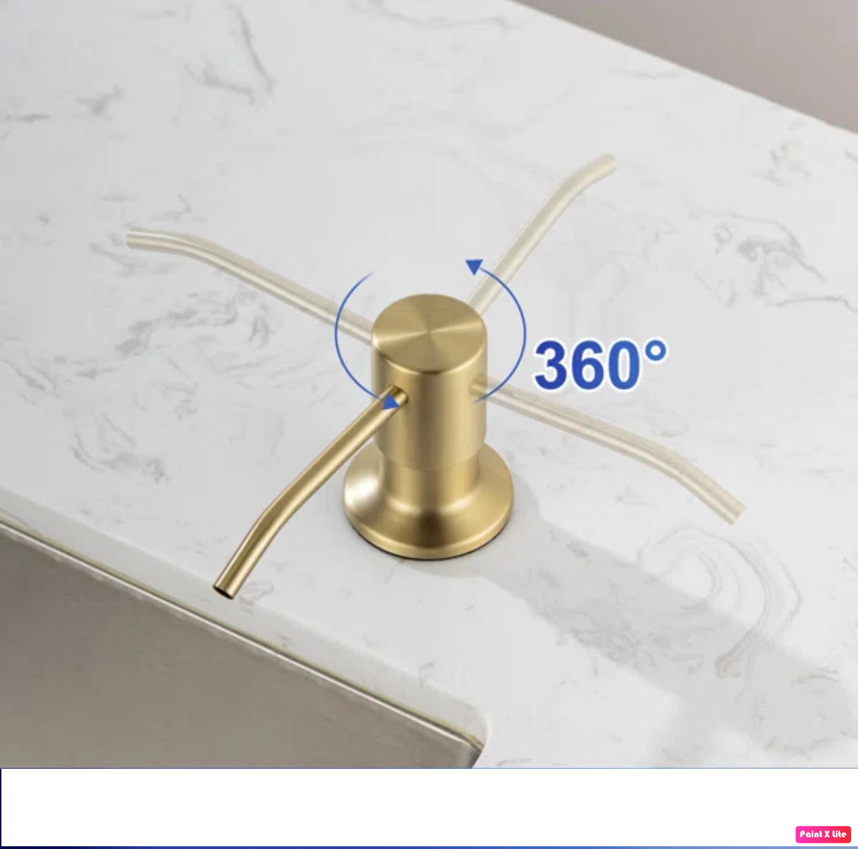 Soap & Lotion Dispenser Brushed Gold Finish