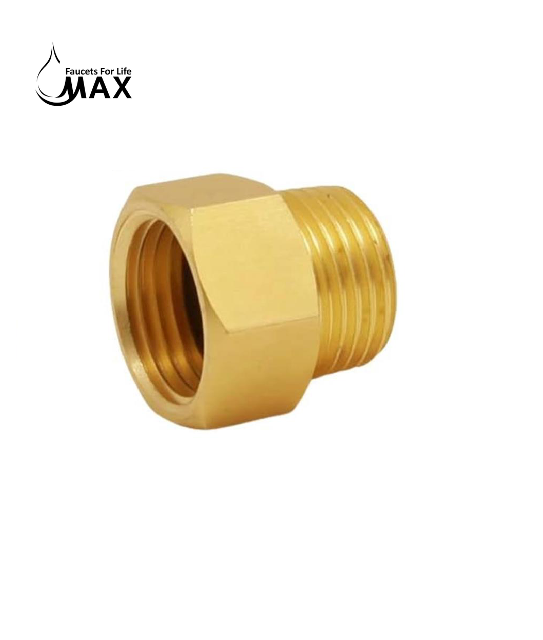 Pipe Fitting Adapter Extension 1/2" NPT Female x 1/2" Male NPT Brass
