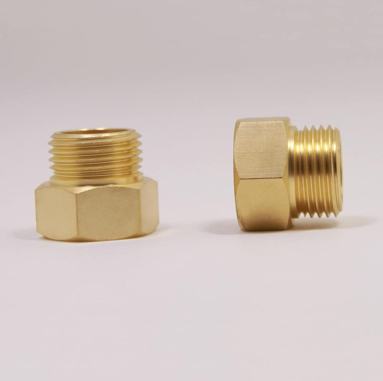 Pipe Fitting Adapter Extension 1/2" NPT Female x 1/2" Male NPT Brass