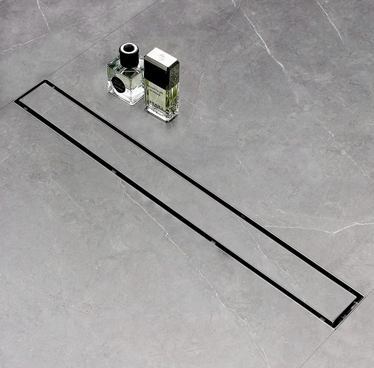 MAX Faucets | 30-Inch Linear Shower Drain with Cover – Chrome Finish