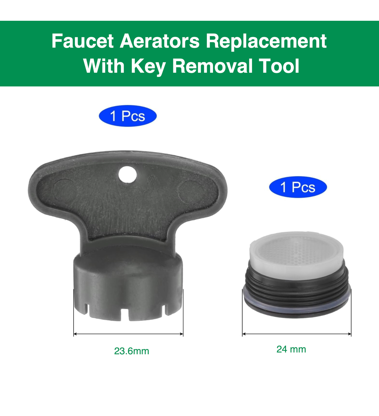 Faucet Aerators Replacement With Key Removal Tool 24 mm