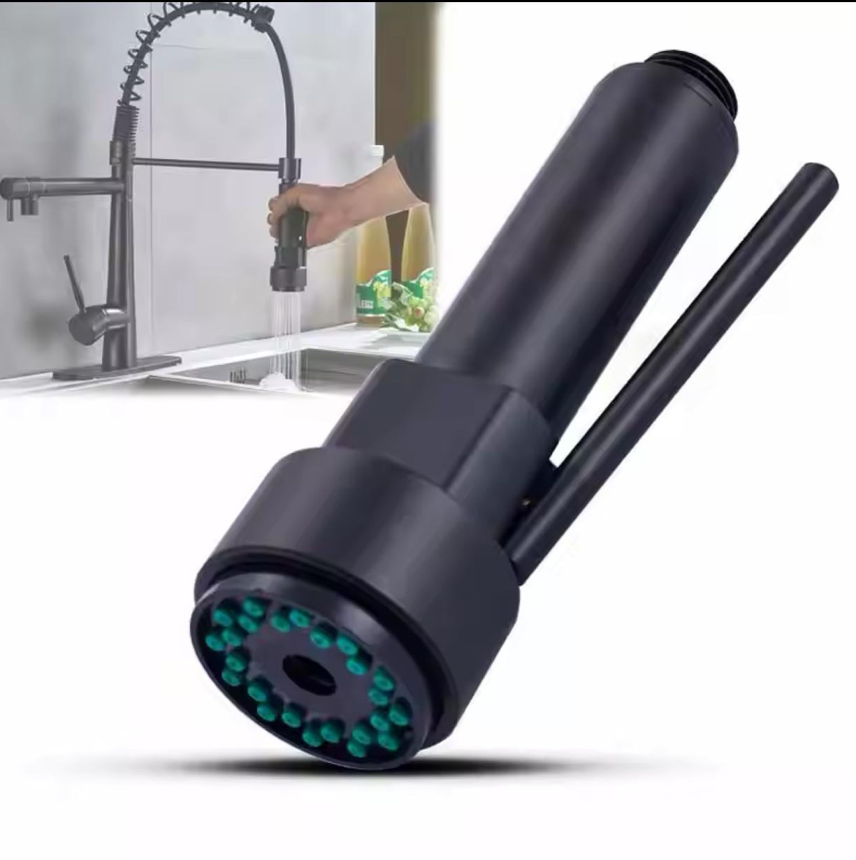 Metal Replacement Nozzle Head Kitchen Faucet Spray & Stream Matte Black Finish