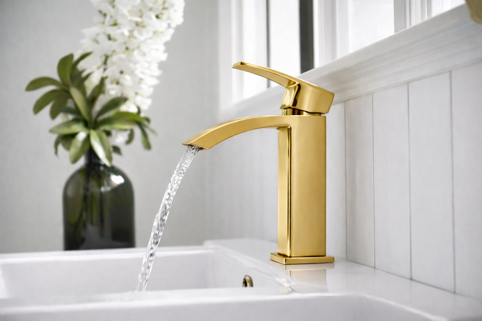 single-handle-waterfall-bathroom-faucet-shiny-gold