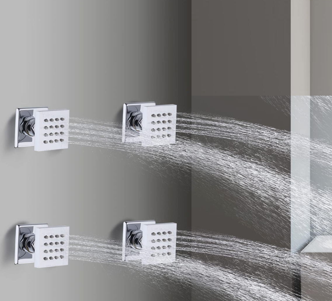 MAX Faucets | 4 Body Jets Chrome Finish YM-MW1404-C