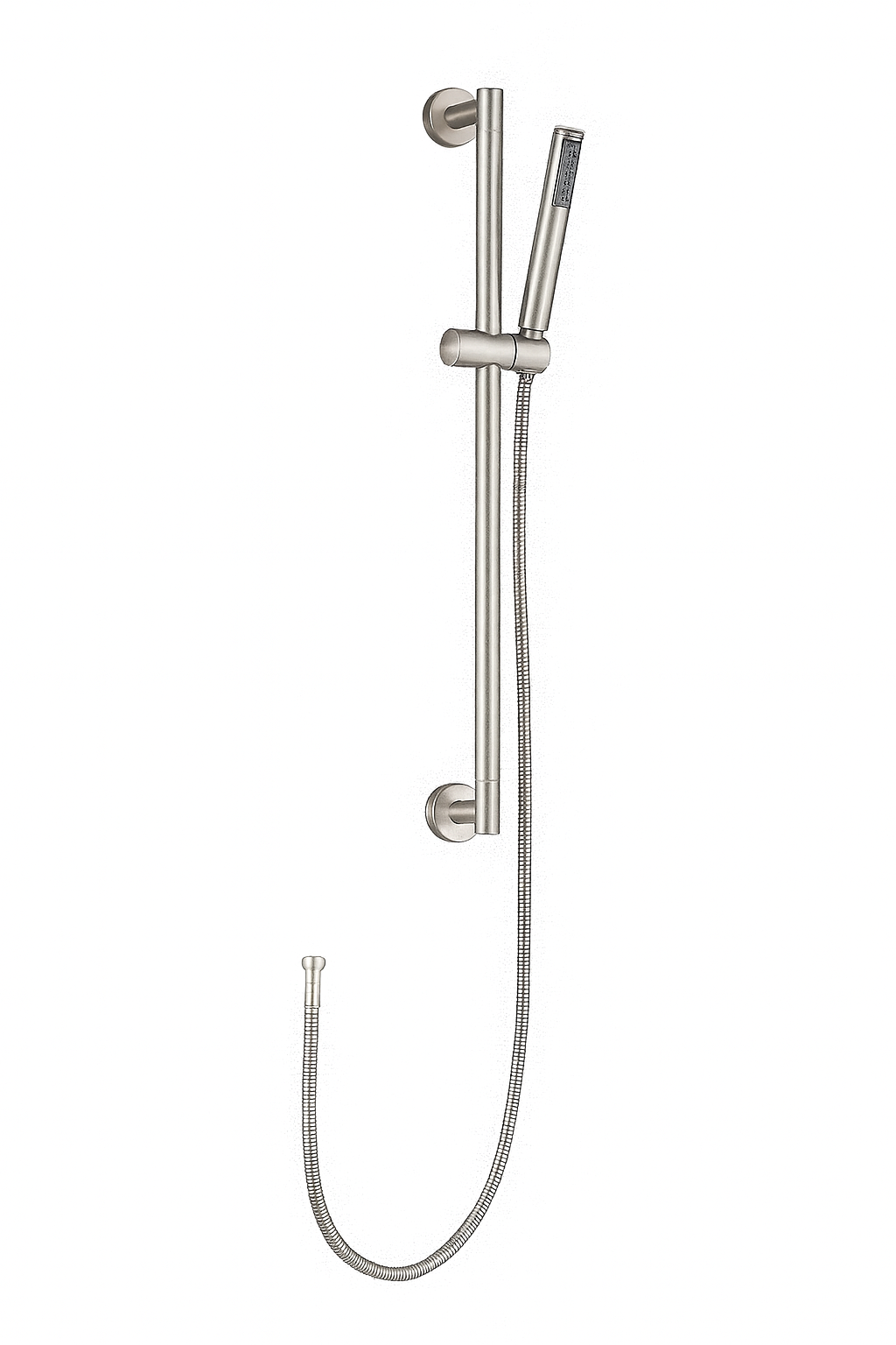 MAX Faucets – Adjustable Shower Slide Bar with Handheld Shower Head, Wall Mounted, Brushed Nickel Finish YM-192-BN