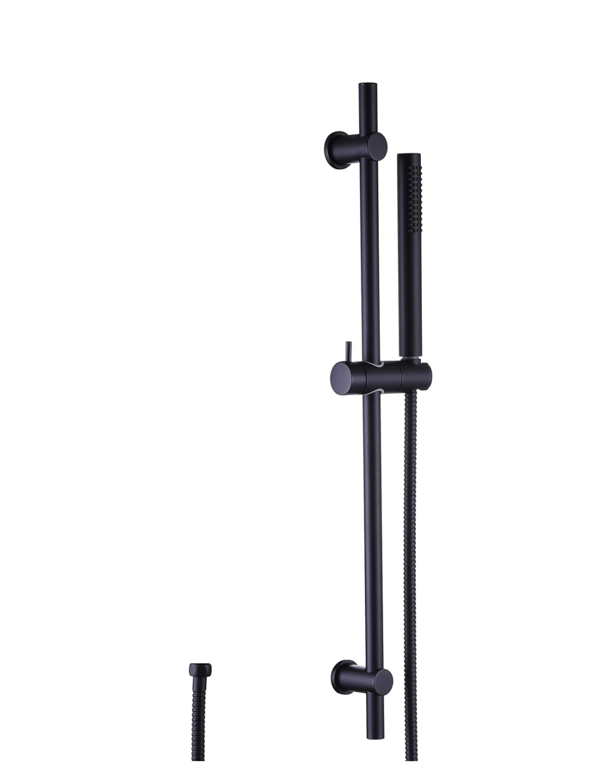 MAX Faucets – Adjustable Shower Slide Bar with Handheld Shower Head, Wall Mounted, Matte Black Finish YM-192-MB