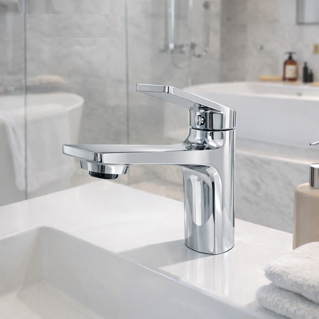 MAX Faucets | Luxury Bathroom Faucet – Chrome – 6.5 Inches Height