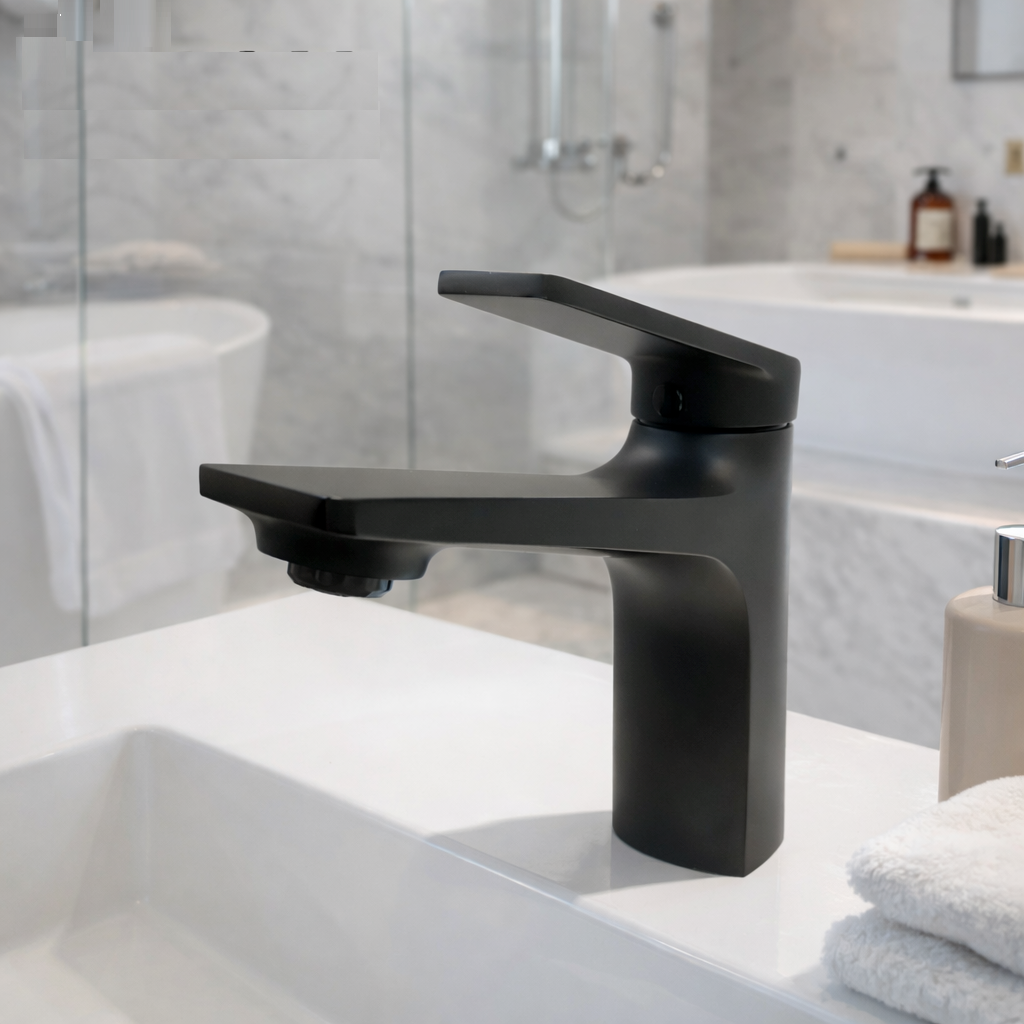 MAX Faucets | Luxury Bathroom Faucet – Matte Black – 6.5 Inches Height