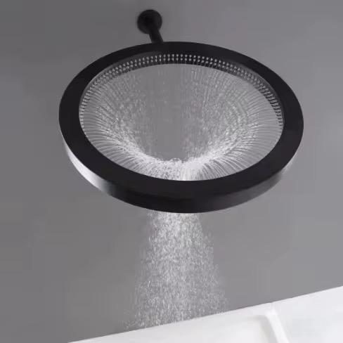 MAX Faucets Luxury Round Shower Head,  Brushed Gold 