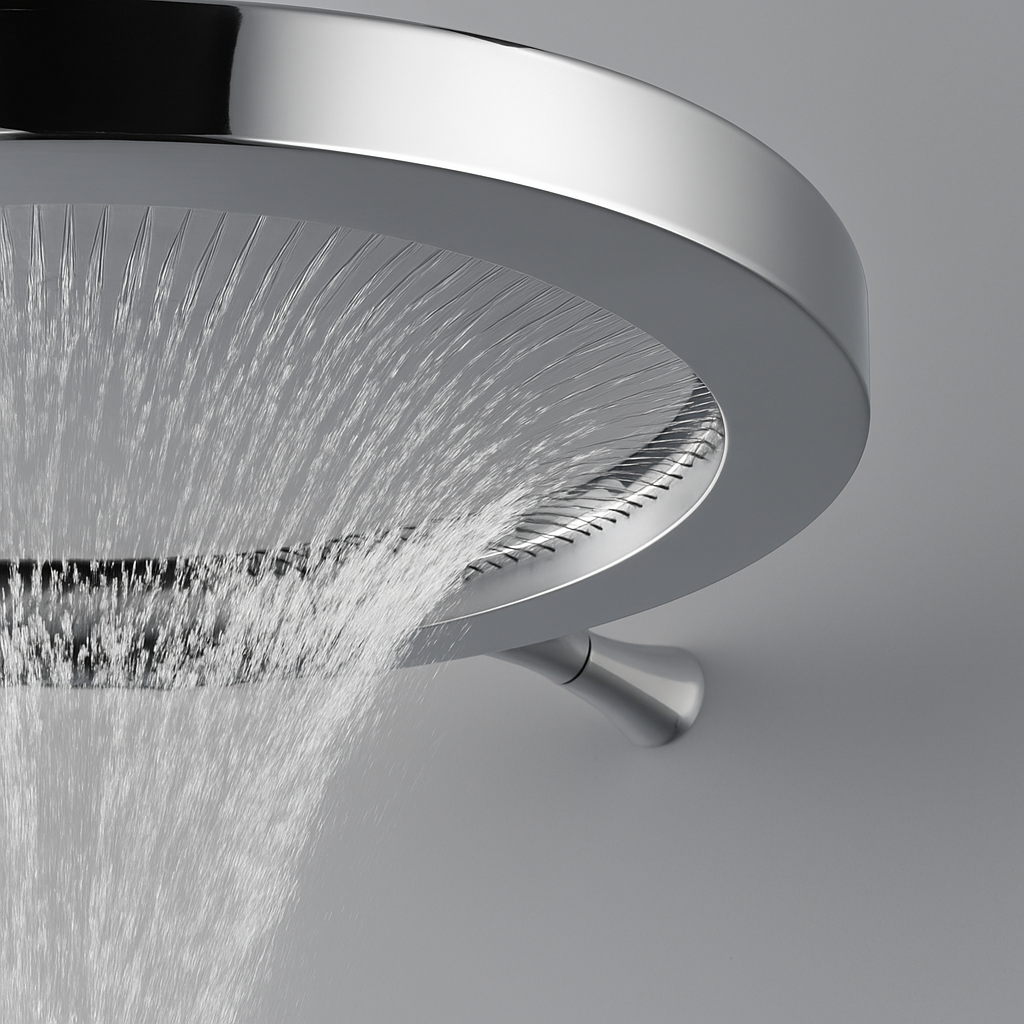  MAX Faucets Luxury Round Shower Head, Chrome