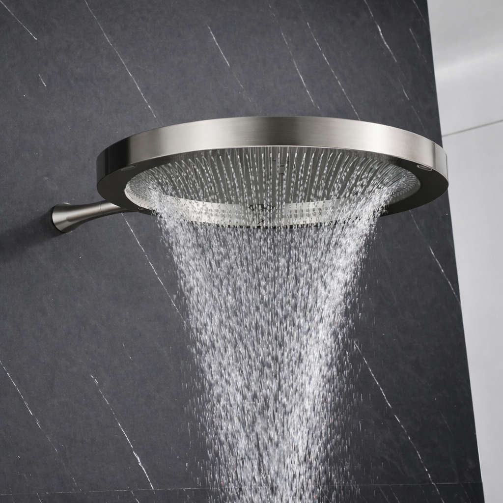 MAX Faucets Luxury Shower Head  Brushed Nickel Finish 