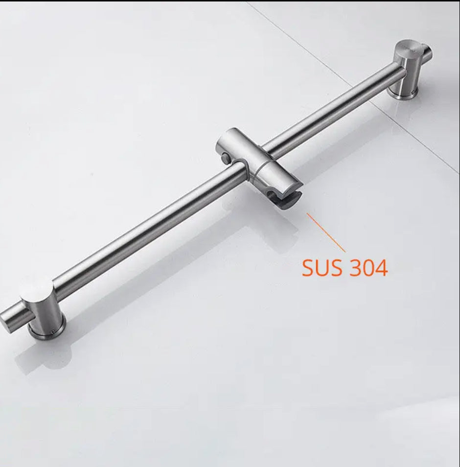 MAX Faucets – Round Single-Setting Adjustable Slide Bar, Wall Mounted, Brushed Nickel Finish YM-191-BN
