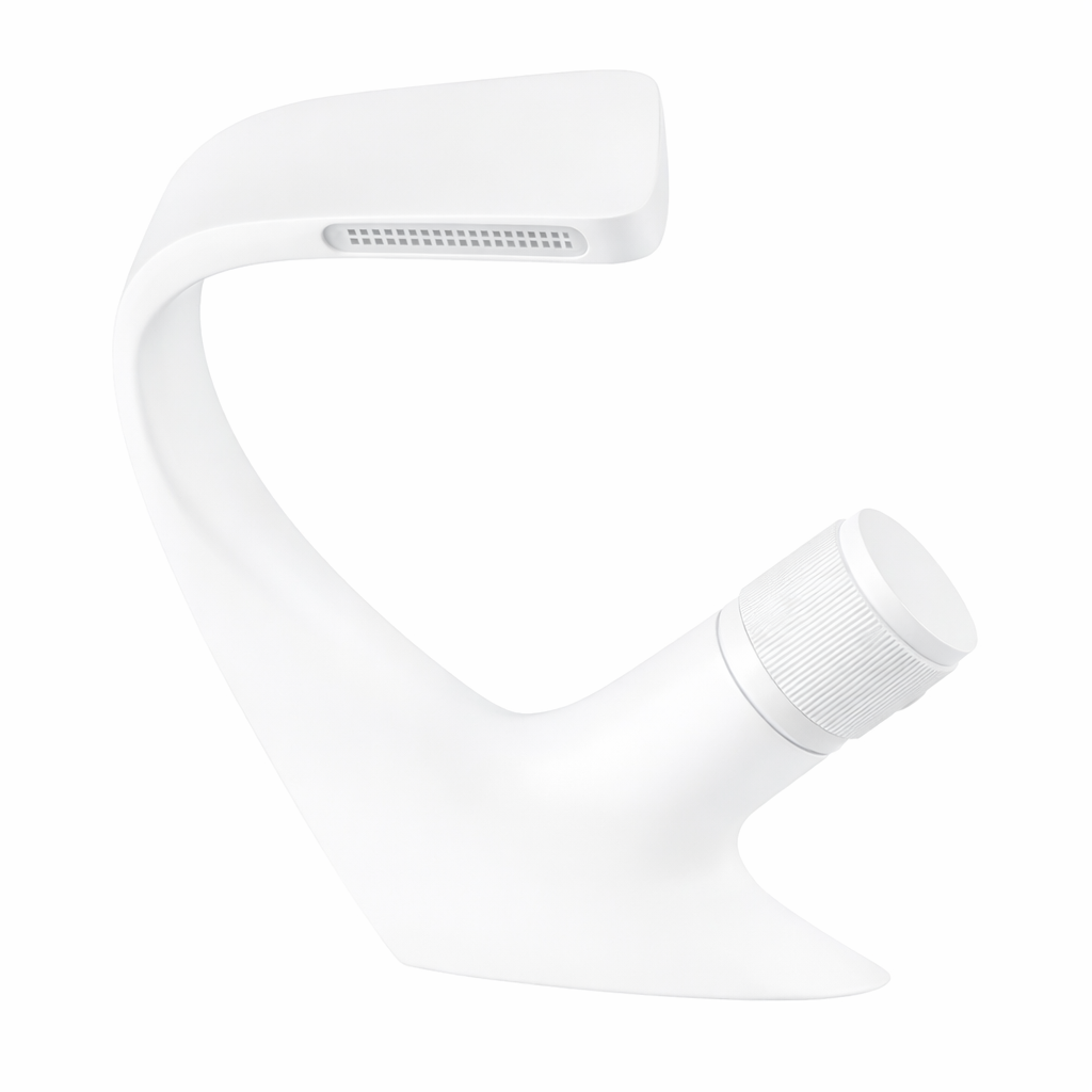 MAX Faucets® Side Knob Waterfall Bathroom Faucet – White Contemporary Design