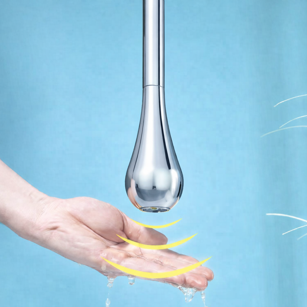 MAX Faucets | Smart Touchless Ceiling-Mounted Bathroom Faucet – Chrome Finish