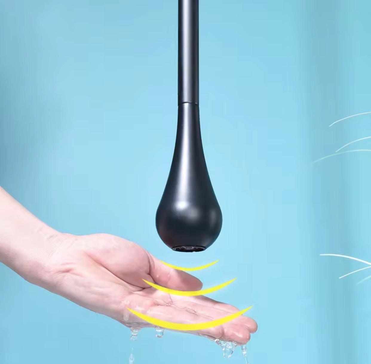 MAX Faucets Smart Touchless Ceiling-Mounted Bathroom Faucet – Matte Black Finish