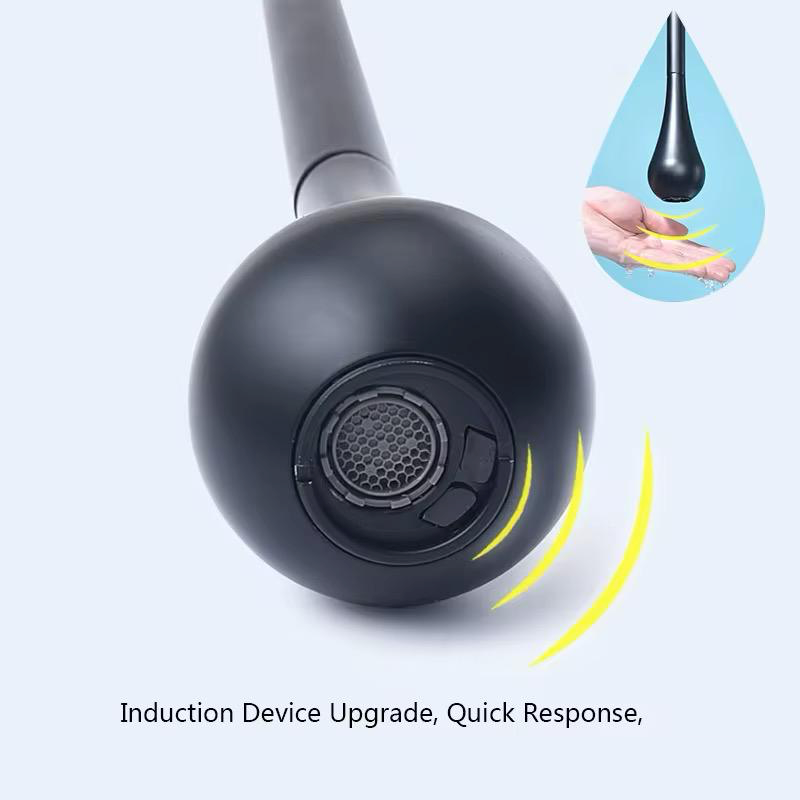 MAX Faucets Smart Touchless Ceiling-Mounted Bathroom Faucet – Matte Black Finish