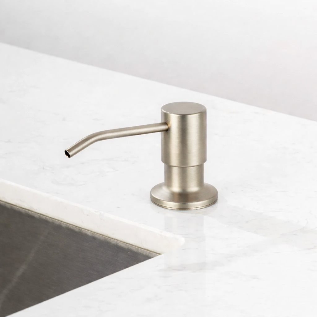 Soap & Lotion Dispenser – Brushed Nickel Finish | MAX Faucets MP-12111-BN