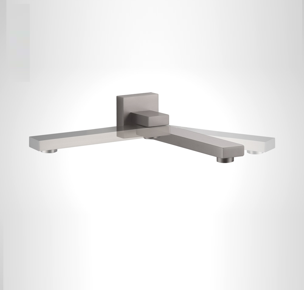 MAX Faucets – Swinging Tub Spout Filler, 10” Wall-Mounted (Brushed Nickel Finish) SKU: YM-095-BN