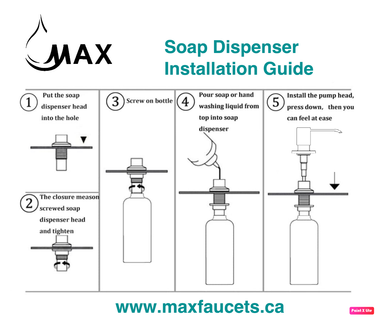 Soap & Lotion Dispenser Matte Black Finish