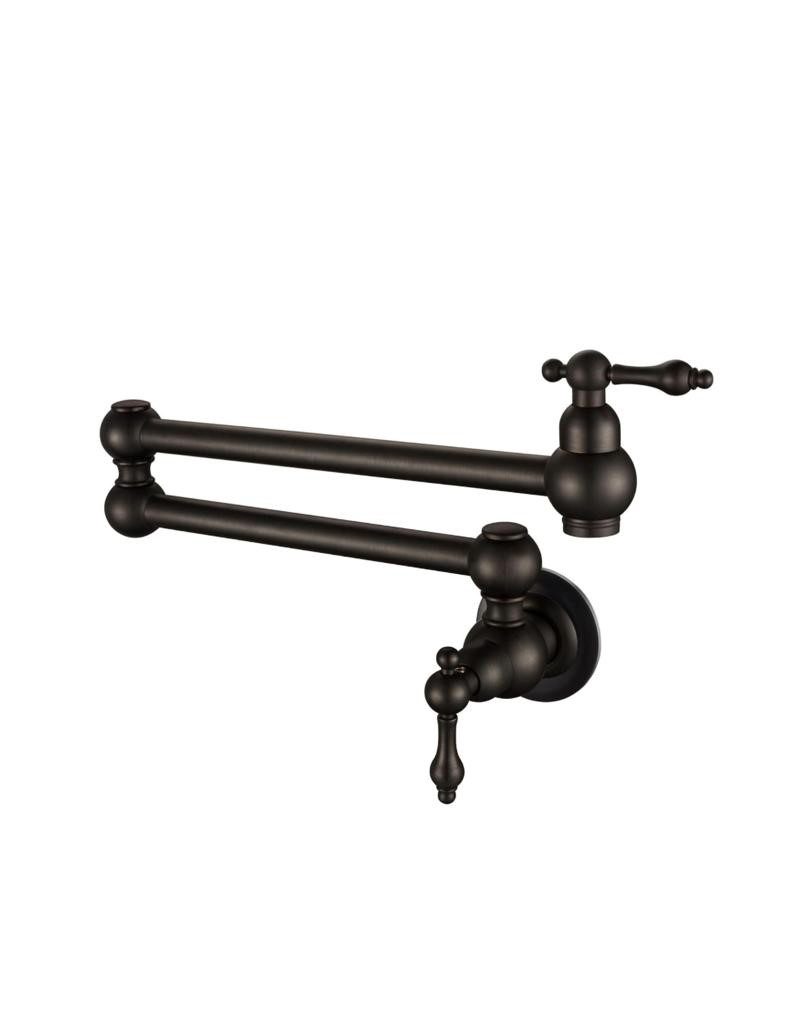 Pot Filler Faucet Double Handle Traditional Wall Mounted With Accessories 22 Inches Oil Rubbed Bronze Finish
SKU: PF-2008-ORB