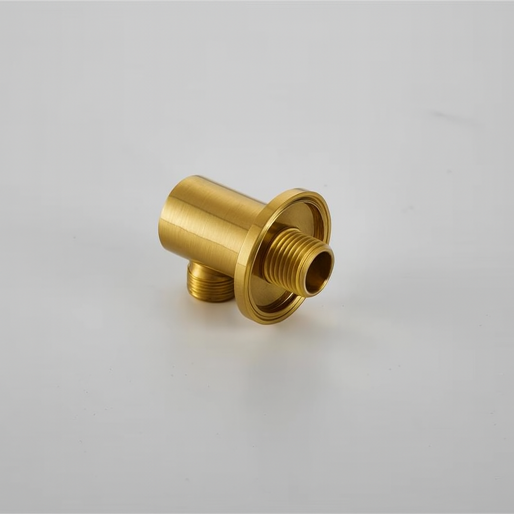 Round Shower Outlet Elbow Wall Mounted – Brushed Gold | MAX Faucets M-ROLE7511W-BG