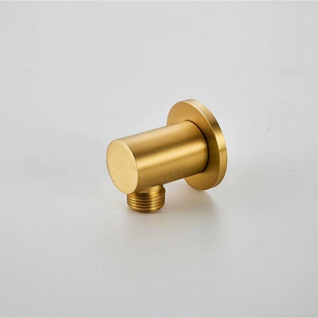 Round Shower Outlet Elbow Wall Mounted – Brushed Gold | MAX Faucets M-ROLE7511W-BG