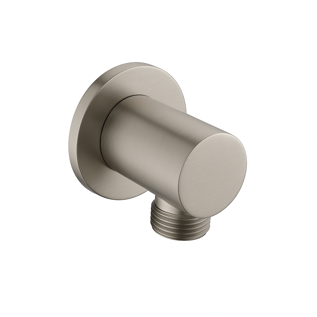 Round Shower Outlet Elbow Wall Mounted – Brushed Nickel | MAX Faucets M-ROLE7511W-BN
