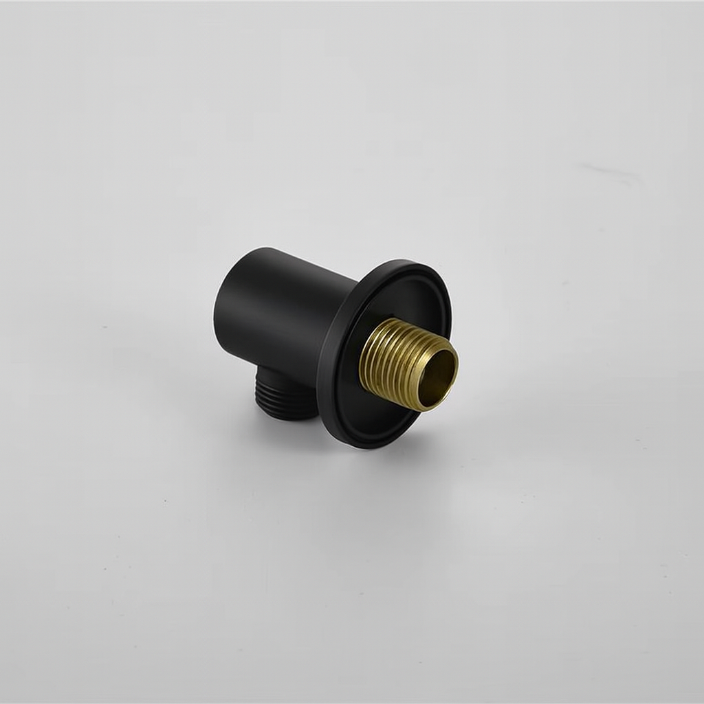 Round Shower Outlet Elbow Wall Mounted – Matte Black | MAX Faucets M-ROLE7511W-MB