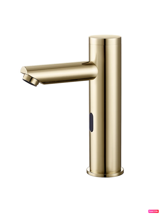 Touchless Bathroom Faucet Brushed Gold Finish