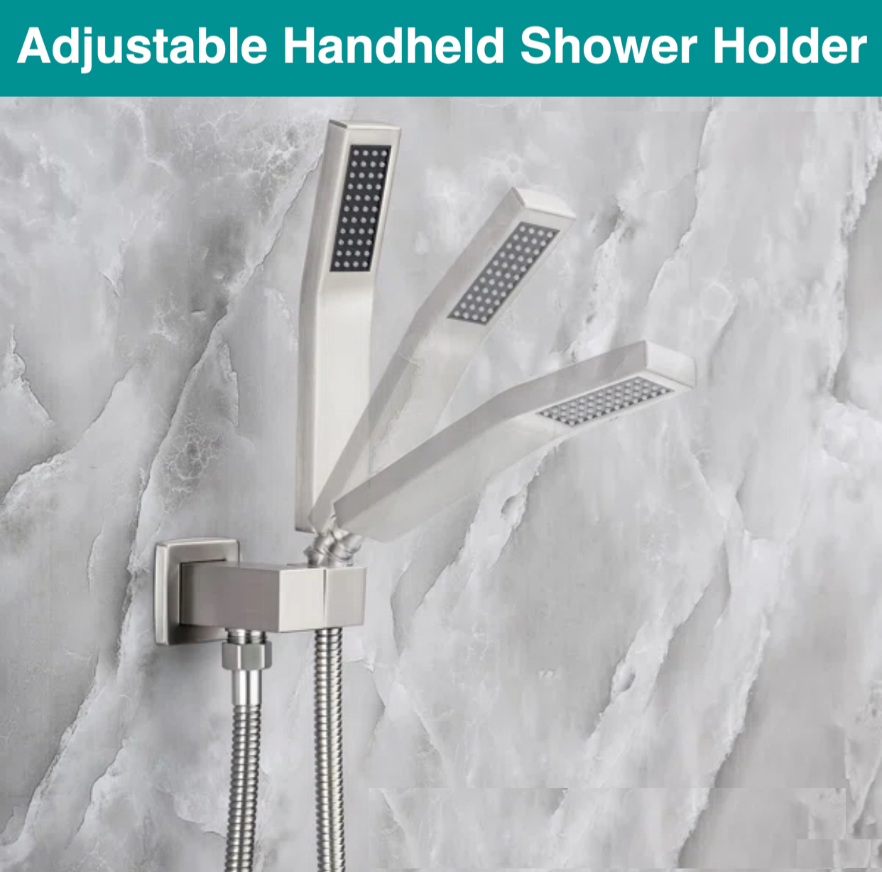 MAX Faucets hand shower brushed nickel