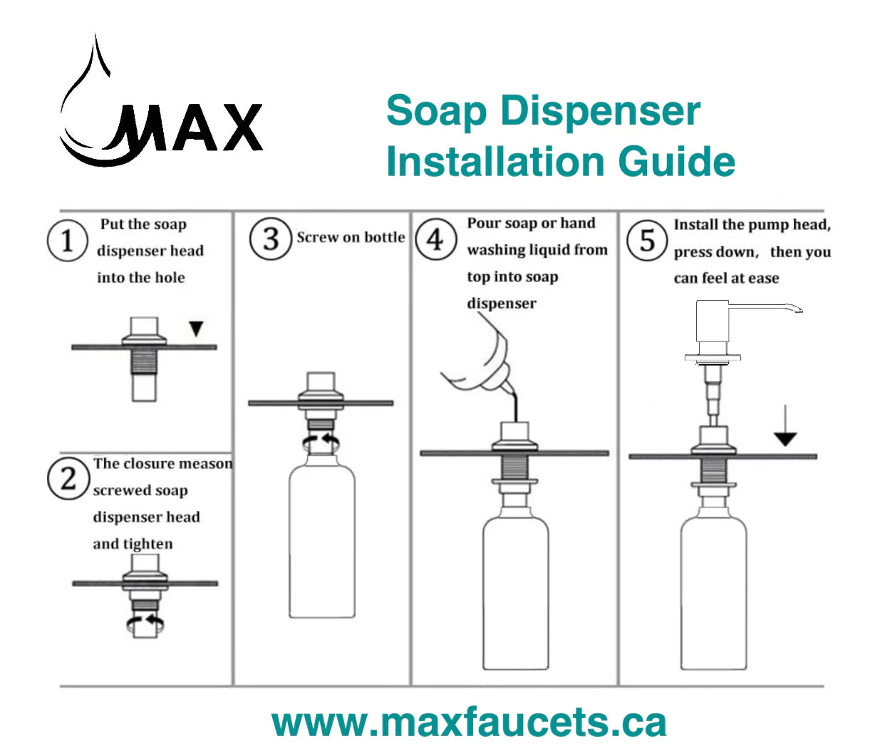 Soap & Lotion Dispenser – Oil Rubbed Bronze Finish | MAX Faucets