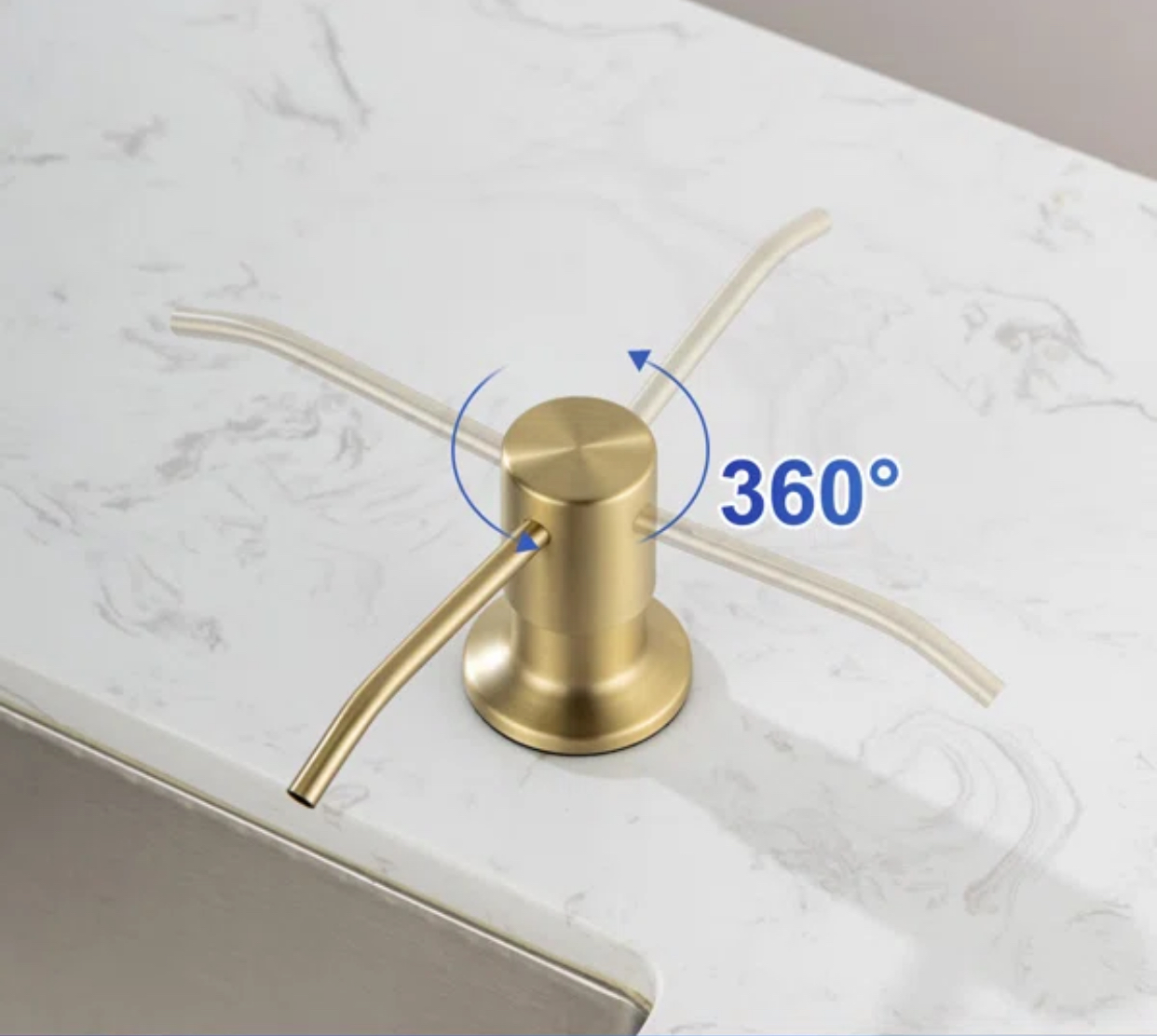 Soap & Lotion Dispenser Brushed Gold Finish MP-12111-BG