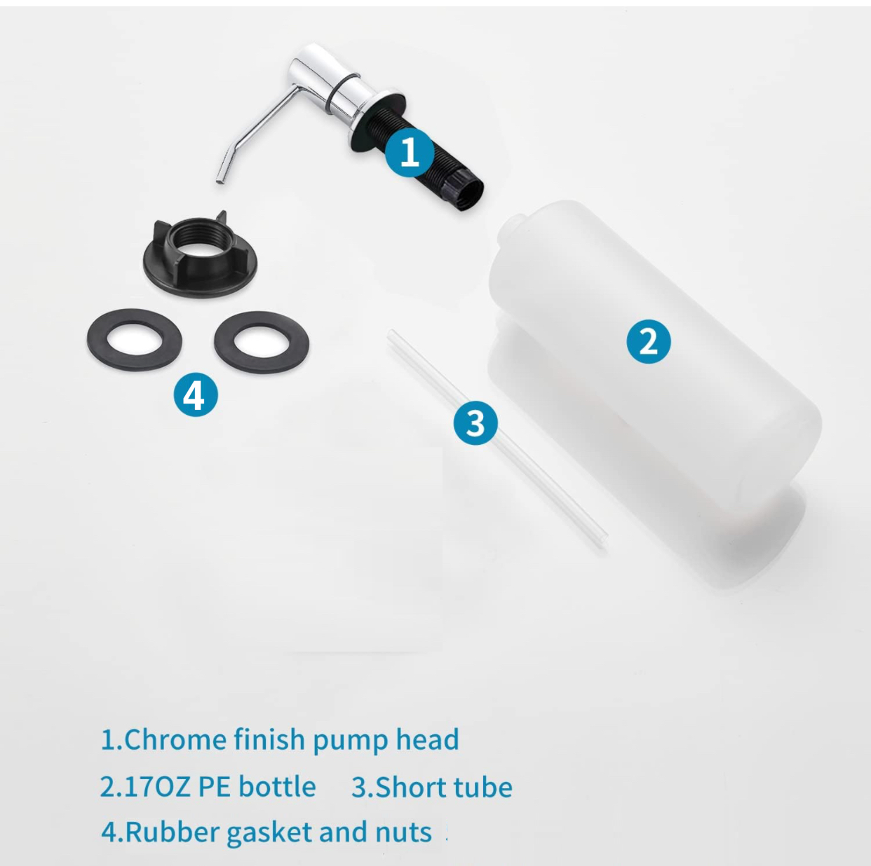 Soap & Lotion Dispenser – Chrome Finish | MAX Faucets MP-12111-C