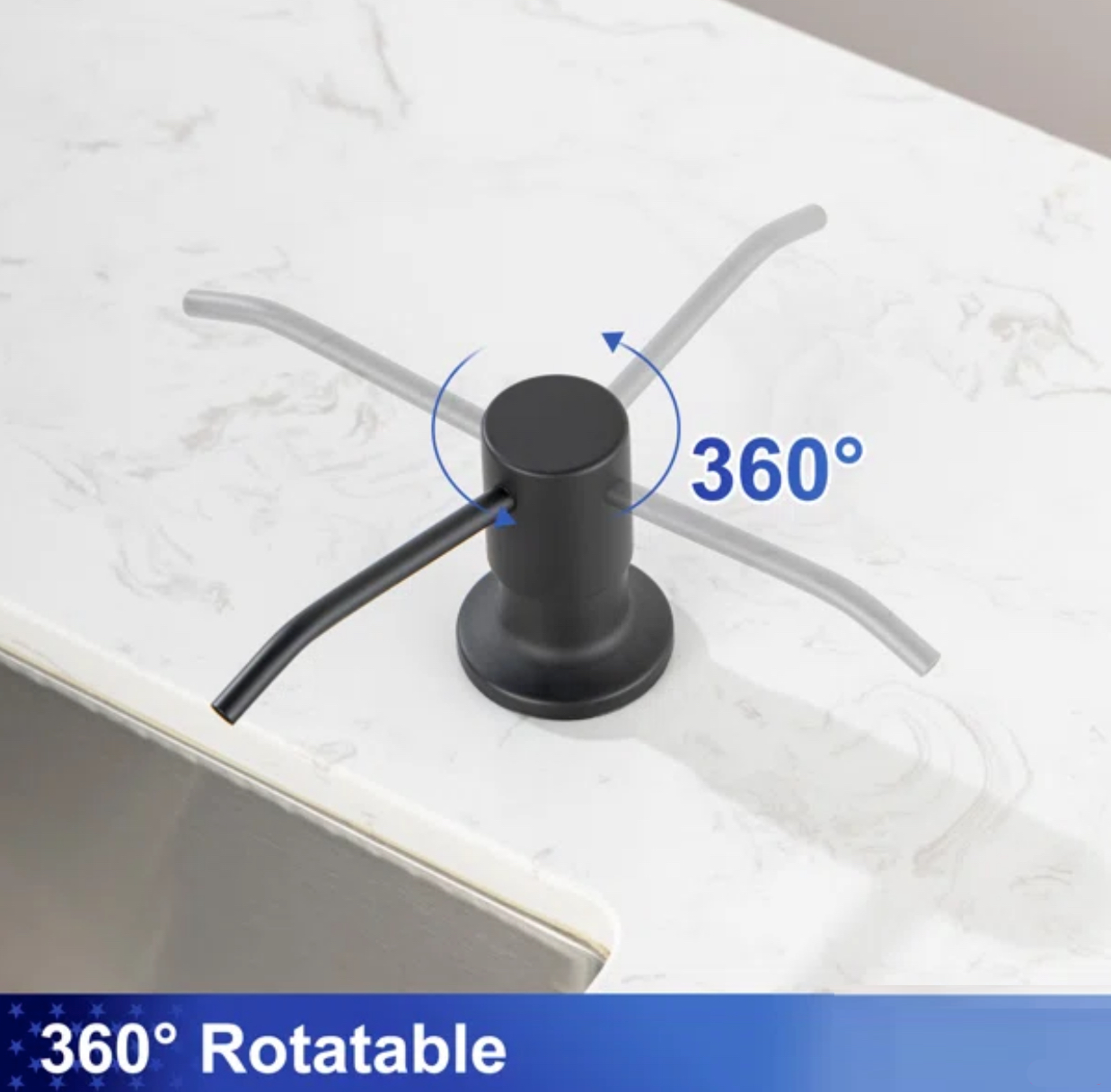 Soap & Lotion Dispenser – Matte Black Finish | MAX Faucets-MP-12111-MB