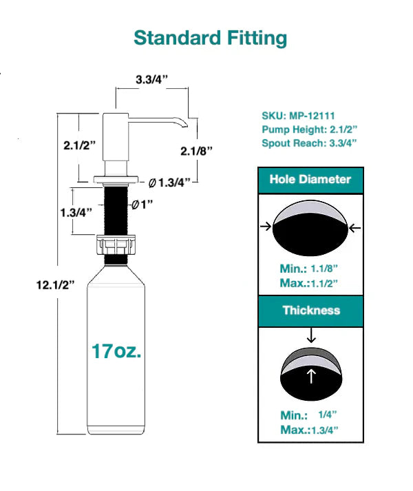 Soap & Lotion Dispenser – Oil Rubbed Bronze Finish | MAX Faucets