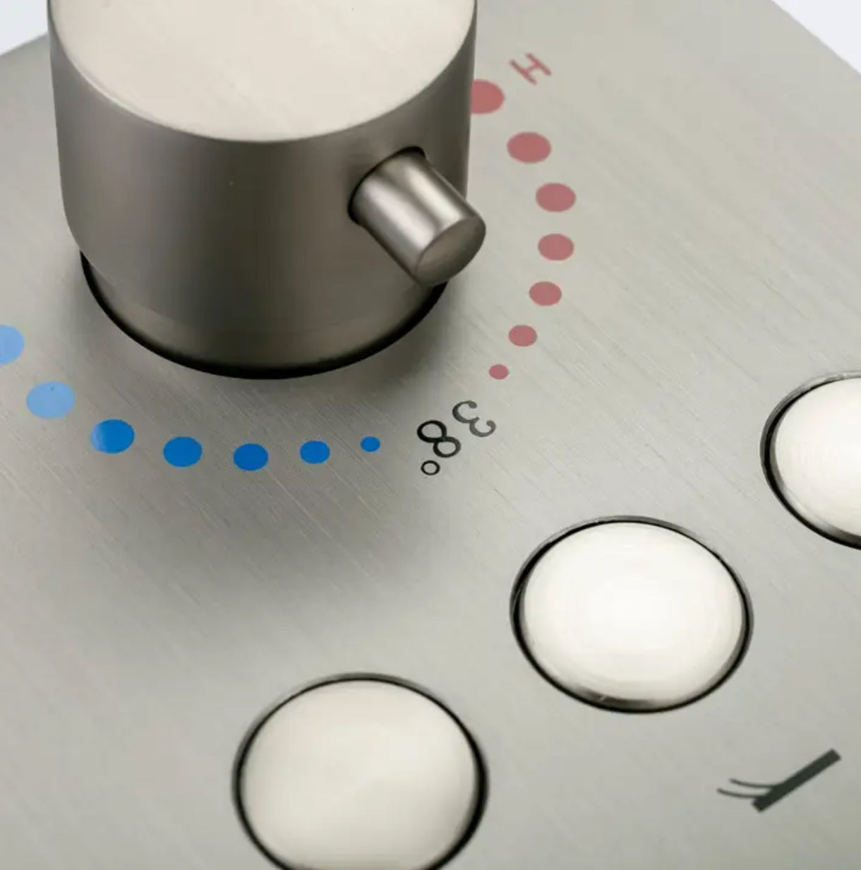 Thermostatic Shower Valve Three Functions Pressure Balance Valve Brushed Nickel Finish