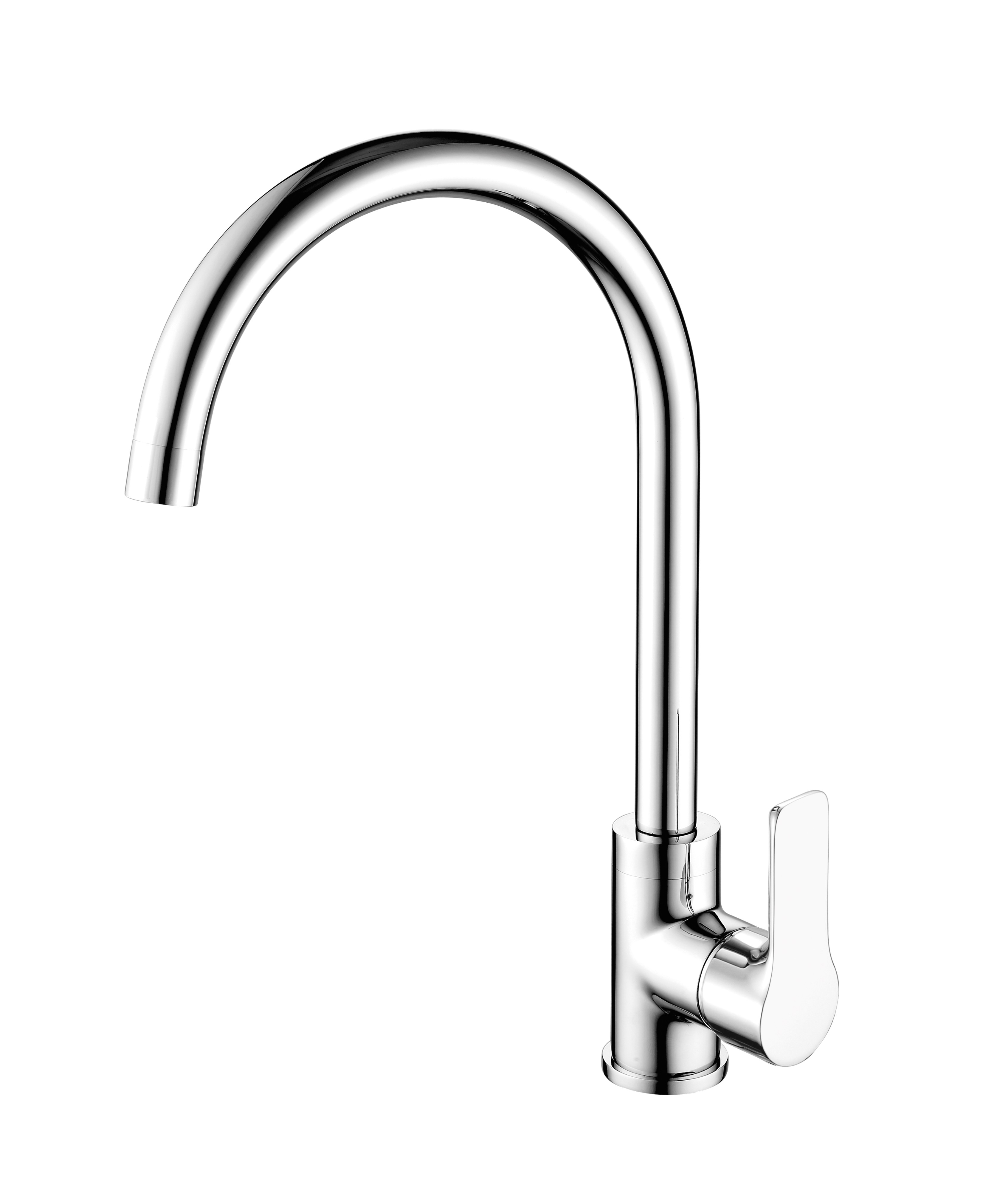 Swivel Kitchen Faucet Single Handle 14" Chrome Finish