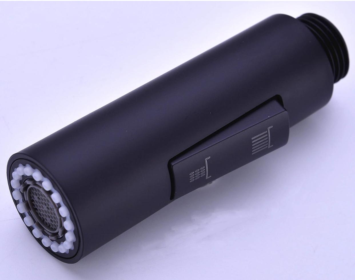 Replacement Nozzle Head Kitchen Faucet Spray & Stream Matte Black