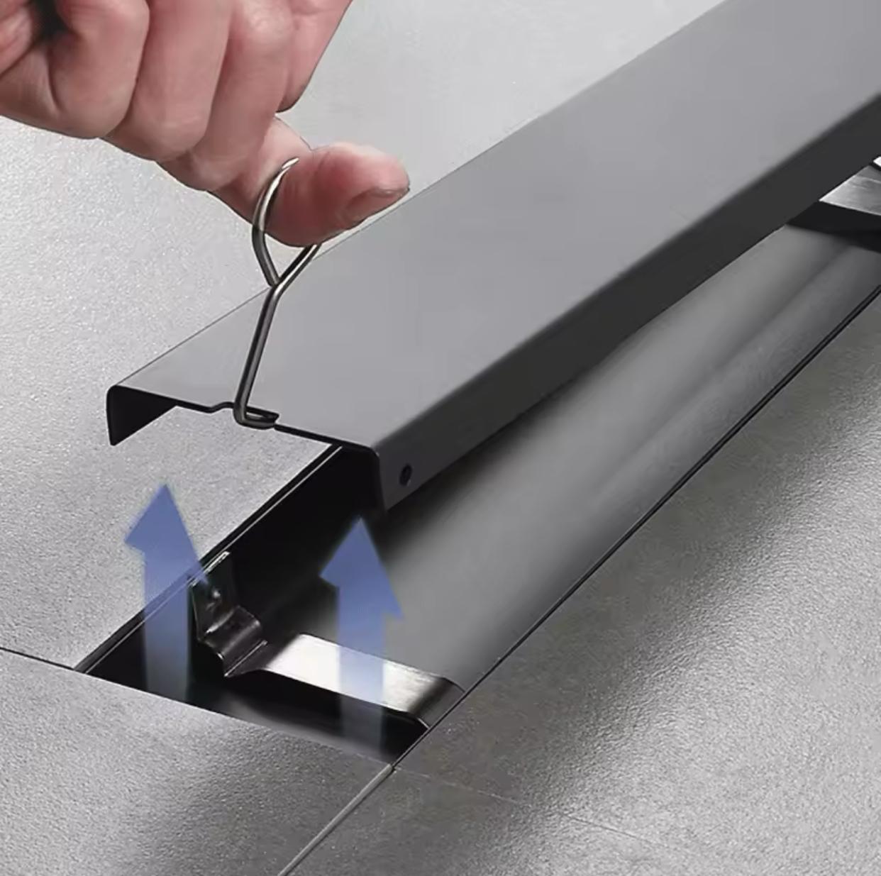 MAX Faucets | 18-Inch Linear Shower Drain with Cover – Chrome