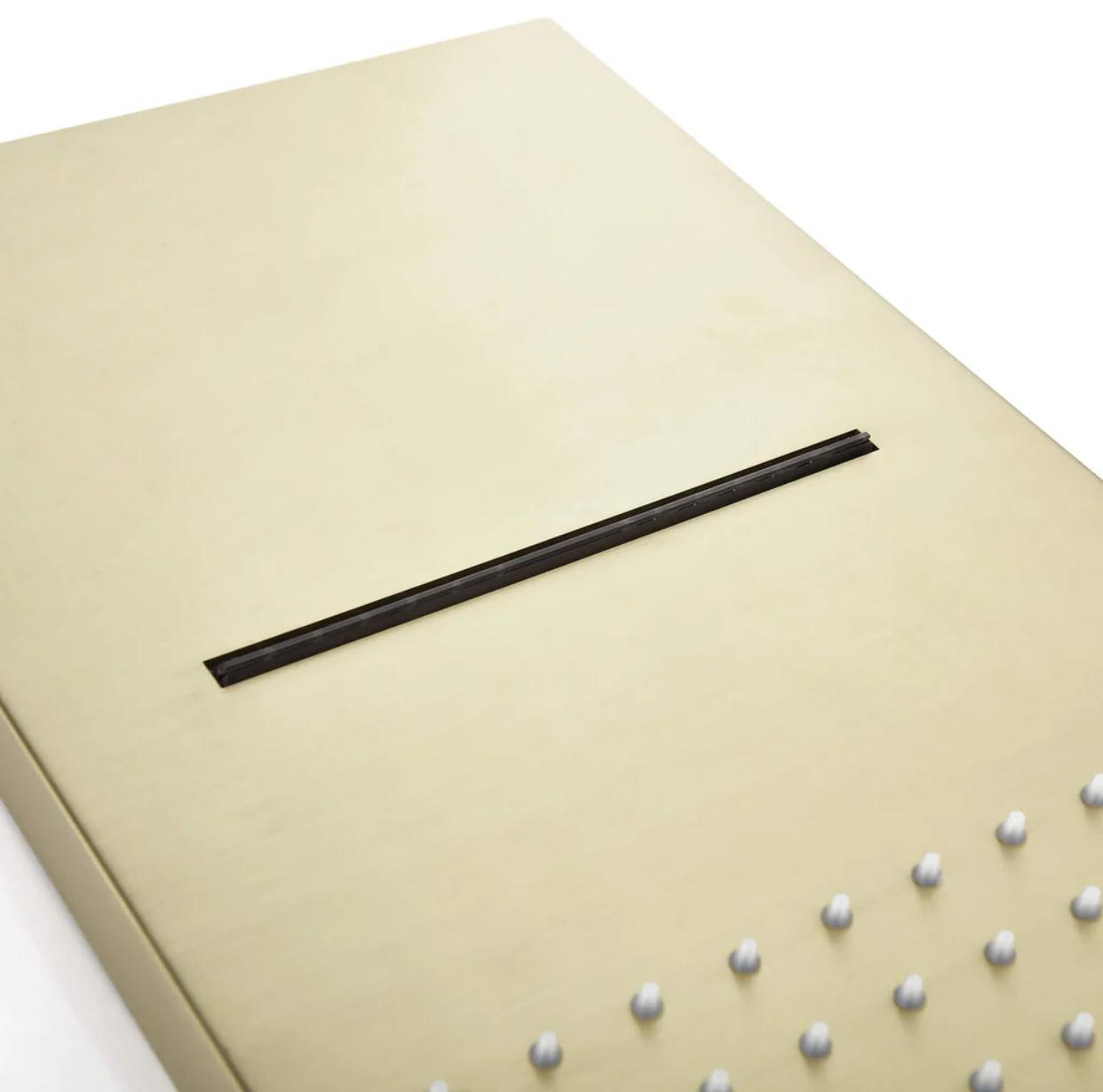 MAX Faucets 3-Function Waterfall & Rainfall Shower System with Handheld – Brushed Gold