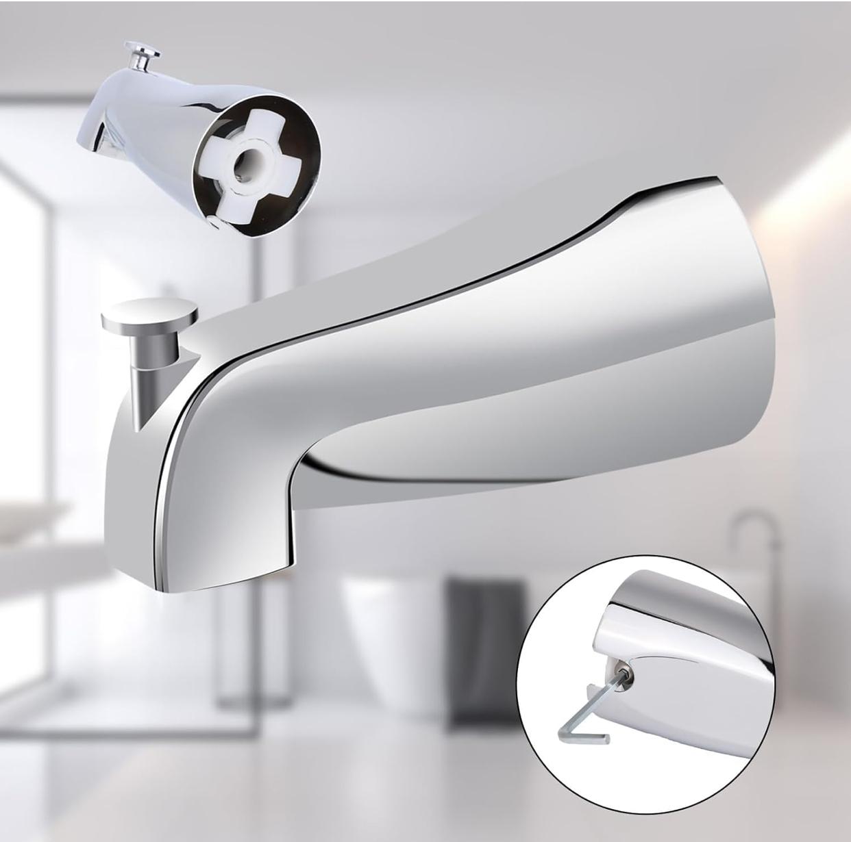 MAX Faucets | Tub Filler Spout 5" With Diverter - Chrome
