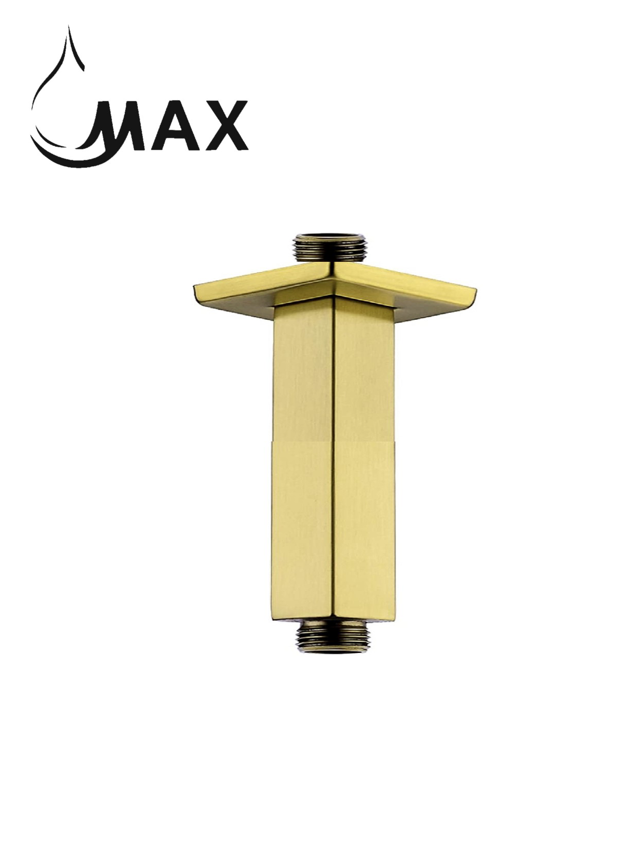MAX Faucets | Ceiling Shower Head Arm 3" - Brushed Gold