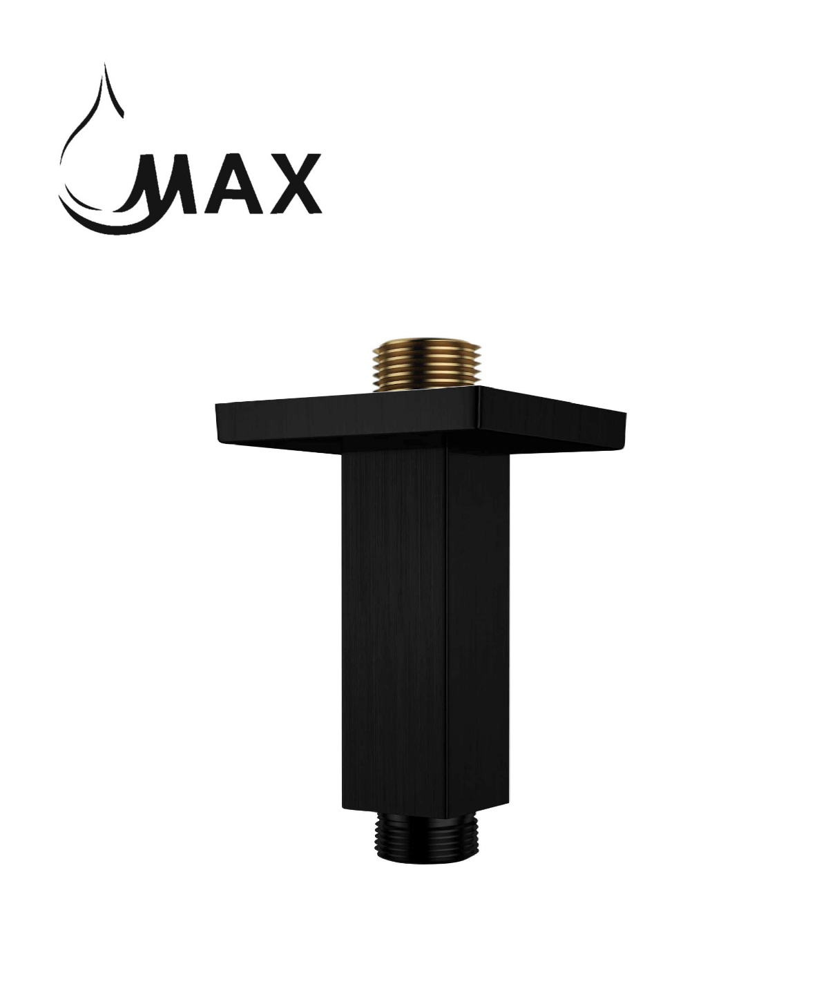 MAX Faucets | Ceiling Shower Head Arm 3" - Matte Black