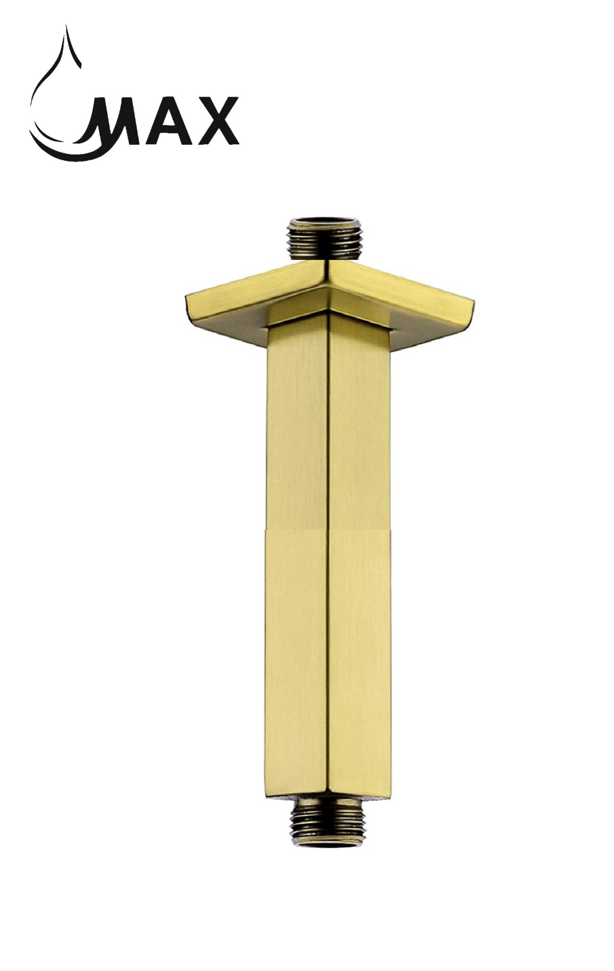 Ceiling Shower Head Arm 6" Brushed Gold Finish